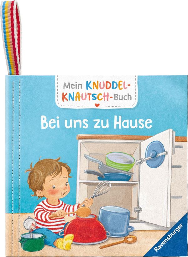 Mein Knuddel-Knautsch-Buch: Bei uns zu Hause - Sandra Grimm (Buch)