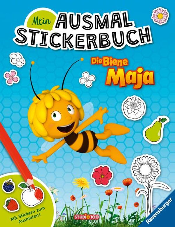 Mein Ausmalstickerbuch: Die Biene Maja (Buch)