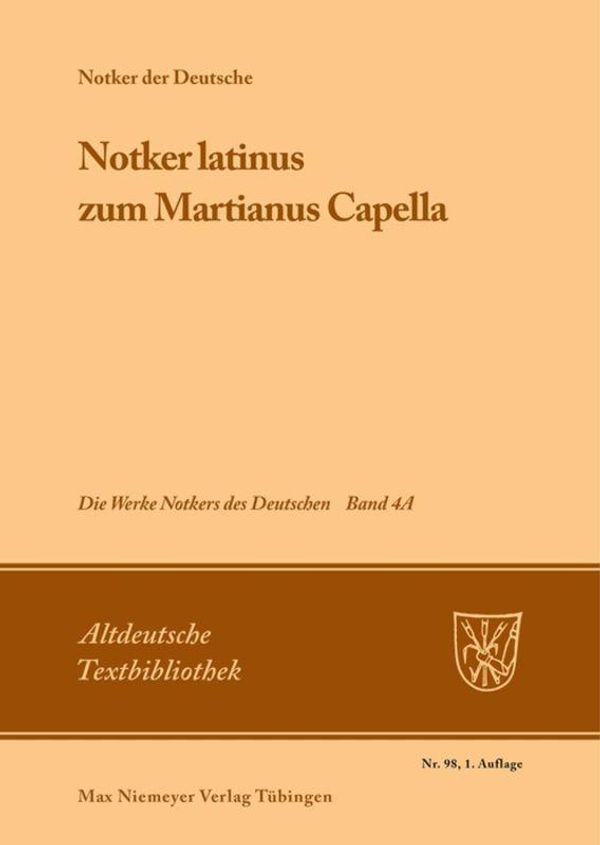 Notker latinus zum Martianus Capella (Buch)
