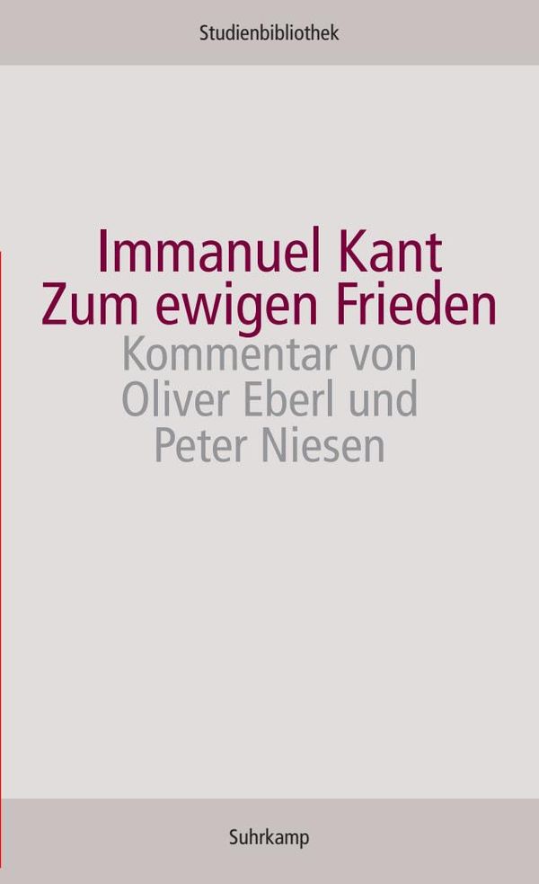 Zum ewigen Frieden - Immanuel Kant (Buch)