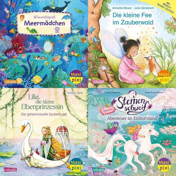 Maxi-Pixi-4er-Set 120: Fantasie und Magie (4x1 Exemplar) - Diverse