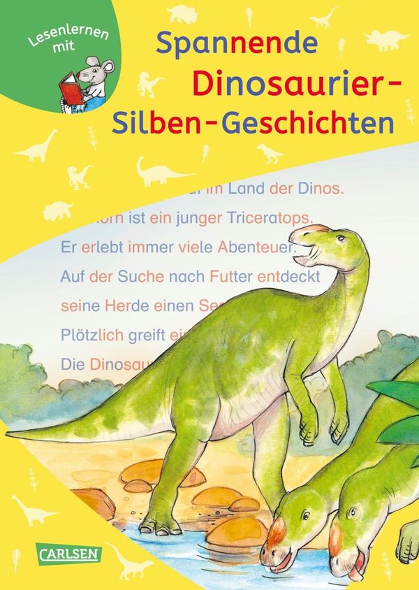 LESEMAUS zum Lesenlernen Sammelbände: Spannende Dinosaurier-Silben-...
