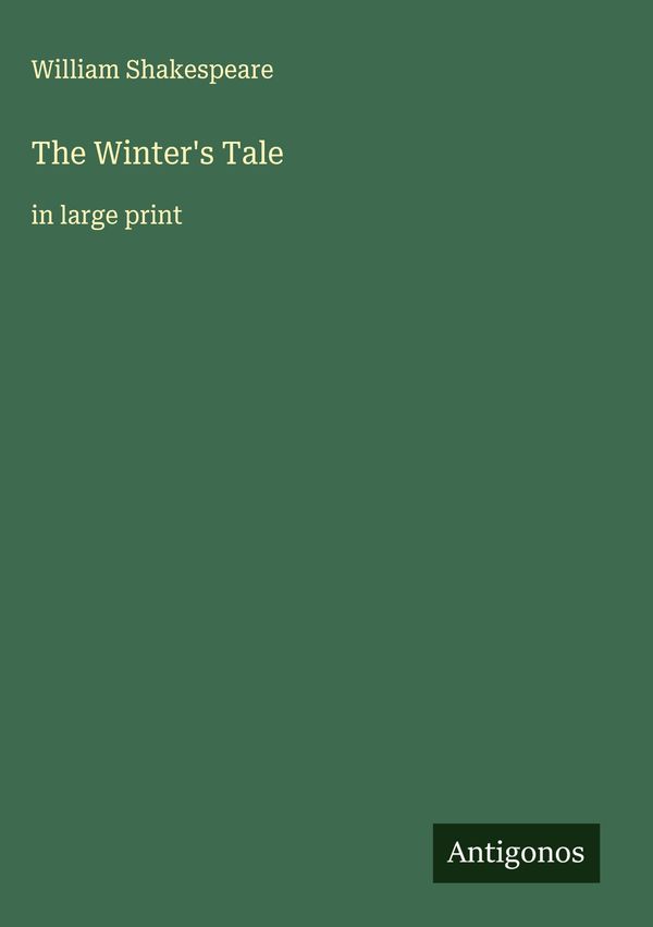 The Winters Tale - William Shakespeare (Buch)