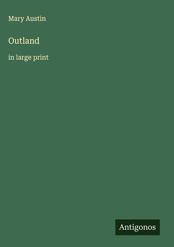 Outland - Mary Austin (Buch)