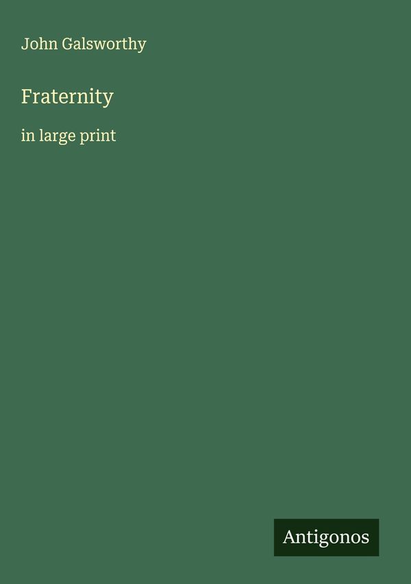 Fraternity - John Galsworthy (Buch)