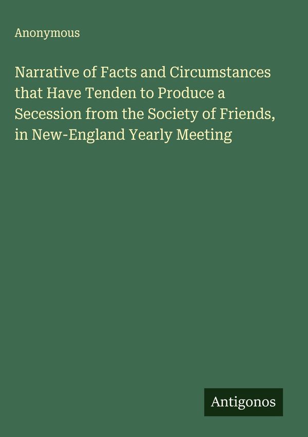 Narrative of Facts and Circumstances that Have Tenden to Produce a ...