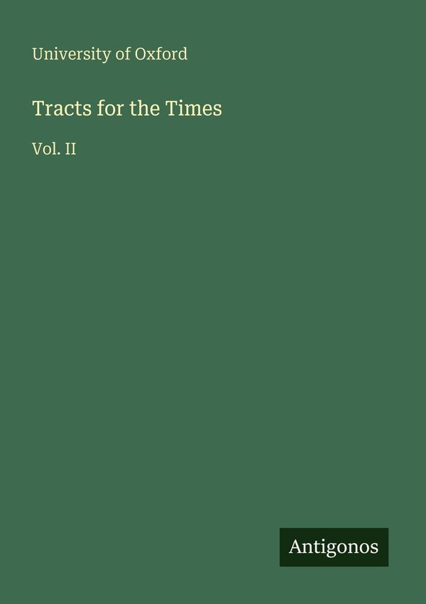 Tracts for the Times - University Of Oxford (Buch)