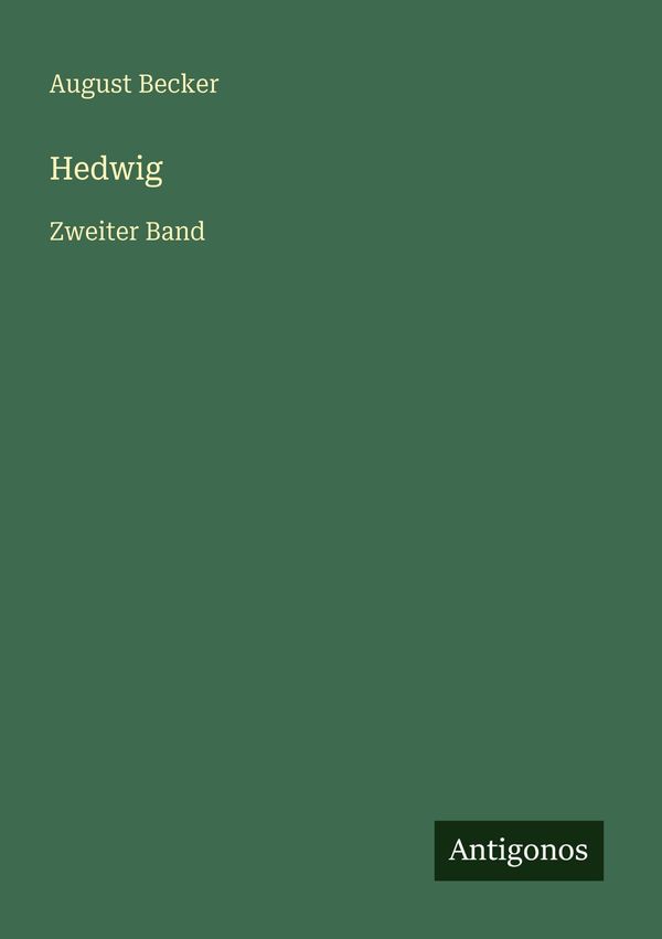 Hedwig - August Becker (Buch)