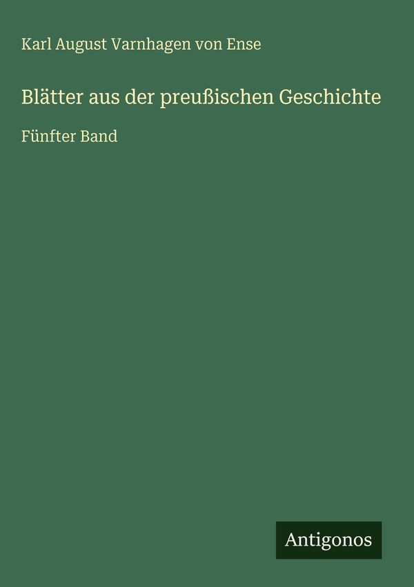 Blätter aus der preußischen Geschichte (Buch)
