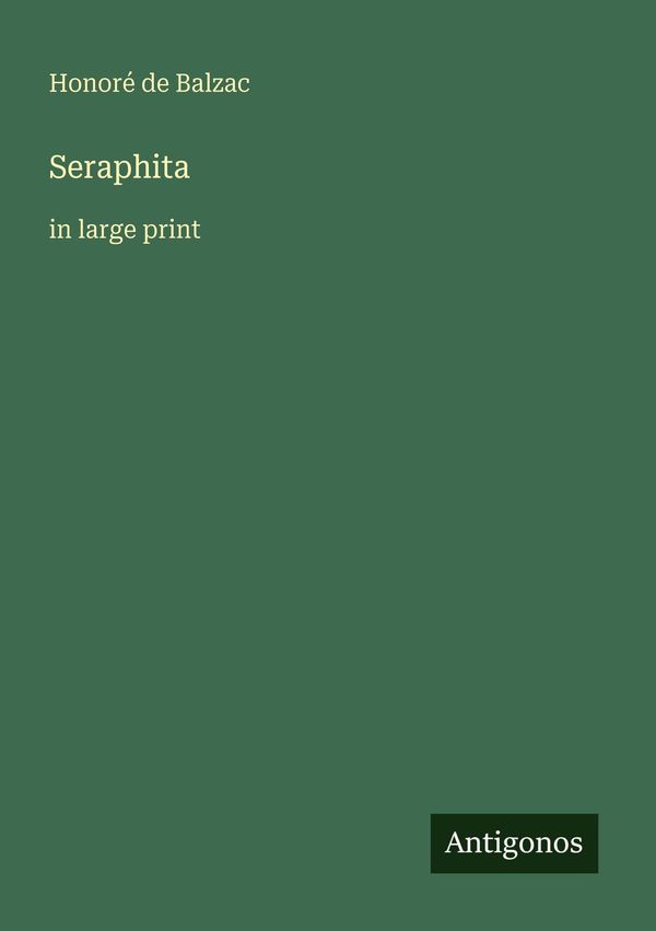Seraphita - Honoré de Balzac (Buch)