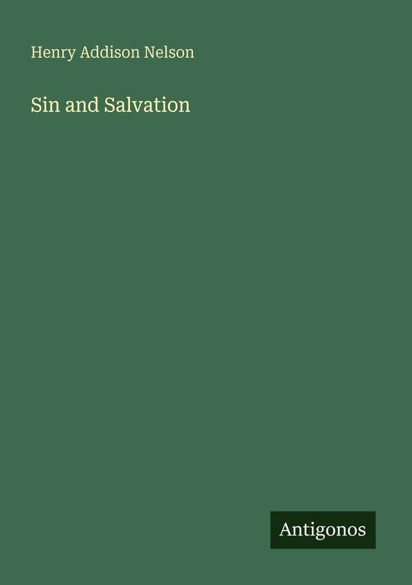 Sin and Salvation - Henry Addison Nelson (Buch)