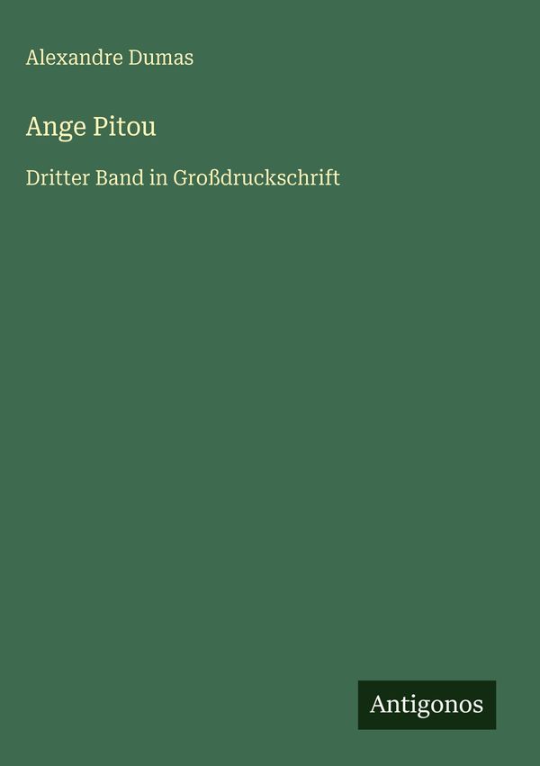 Ange Pitou - Alexandre Dumas (Buch)