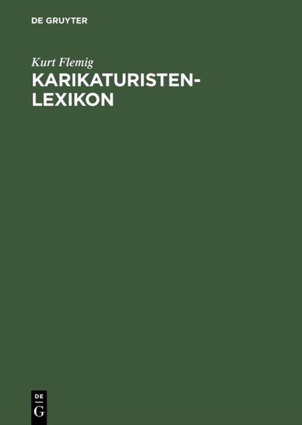 Karikaturisten-Lexikon - Kurt Flemig (Buch)