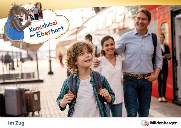 Kamishibai mit Eberhart - Im Zug - Set - Nicole Brandau (Buch)