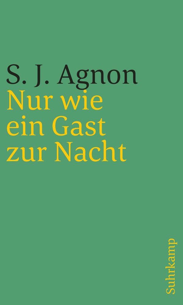 Nur wie ein Gast zur Nacht - Samuel Joseph Agnon (Buch)