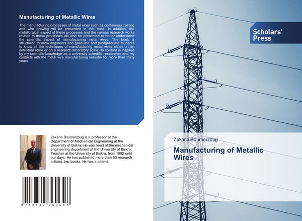 Manufacturing of Metallic Wires - Zakaria Boumerzoug (Buch)