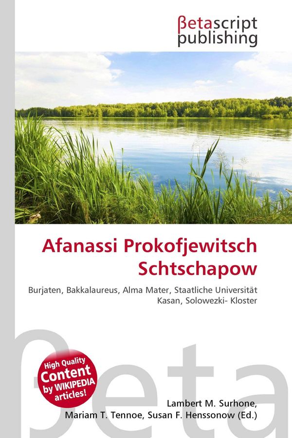 Afanassi Prokofjewitsch Schtschapow (Buch)