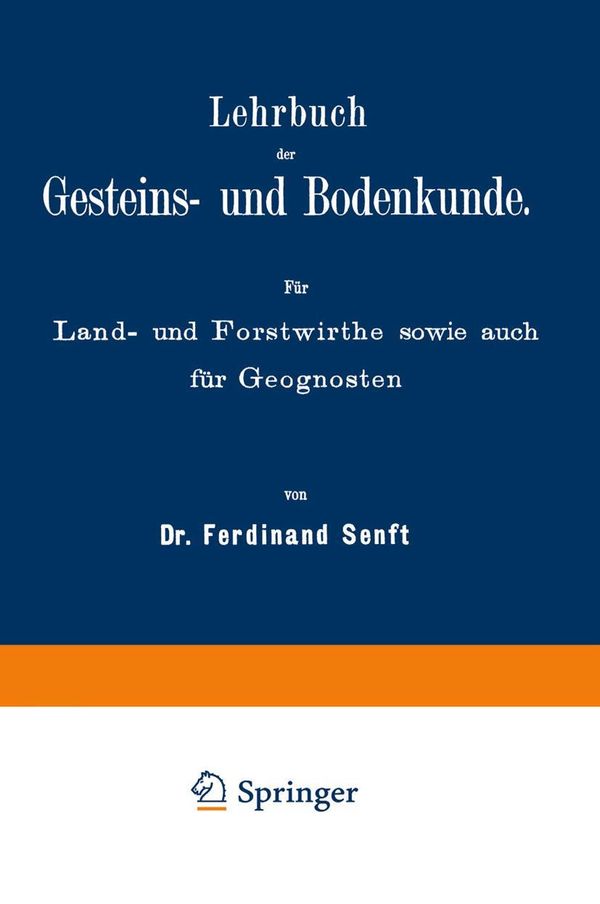Lehrbuch der Gesteins- und Bodenkunde - Na Senft (Buch)