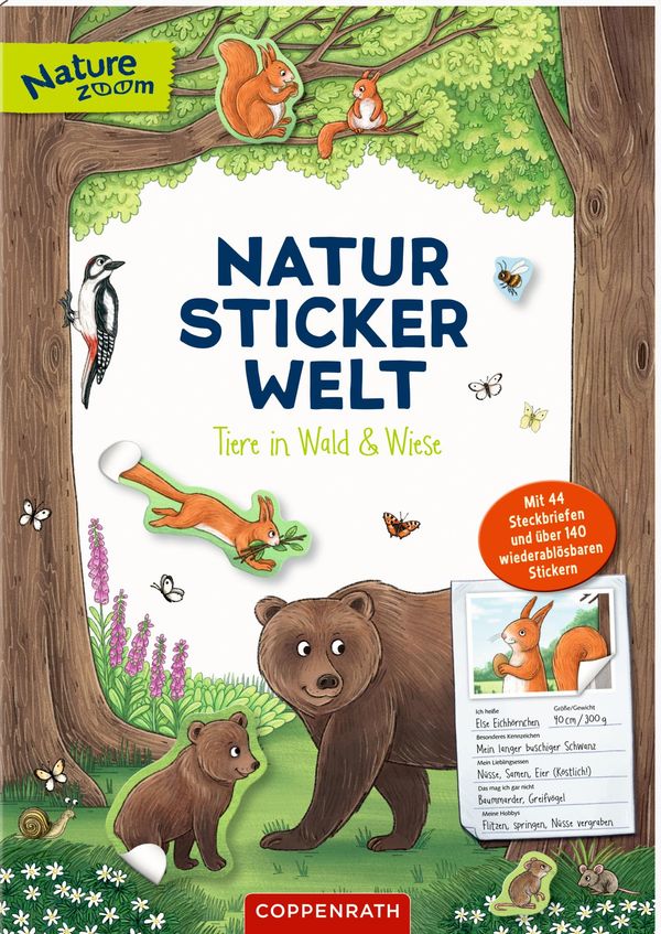 Natur-Stickerwelt: Tiere in Wald und Wiese (Buch)