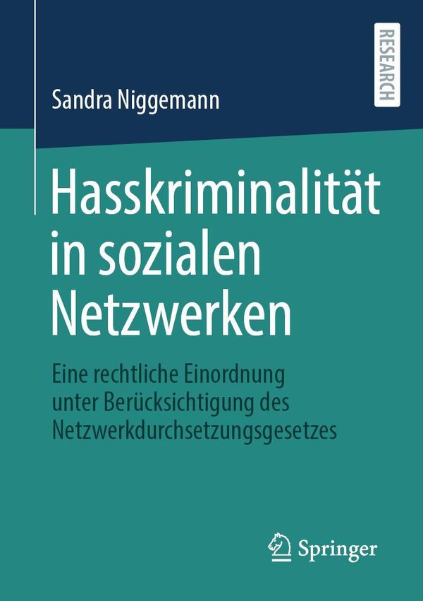 Hasskriminalität in sozialen Netzwerken - Sandra Niggemann (Buch)