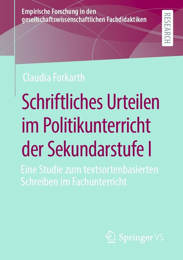 Schriftliches Urteilen im Politikunterricht der Sekundarstufe I (Buch)