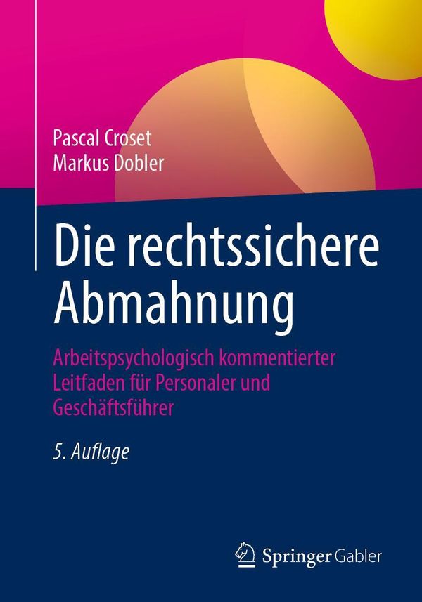 Die rechtssichere Abmahnung - Pascal Croset (Buch)