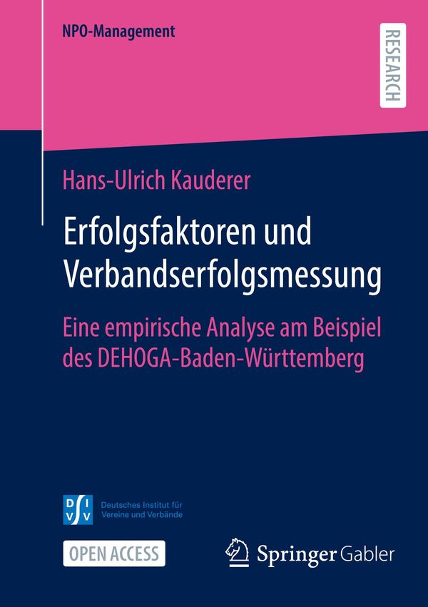 Erfolgsfaktoren und Verbandserfolgsmessung - Hans-Ulrich Kauderer