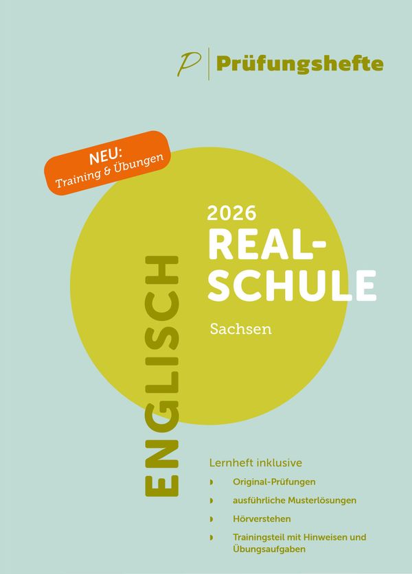 Prüfungsheft & Training - 2026 Englisch Realschule - Sachsen - Orig...
