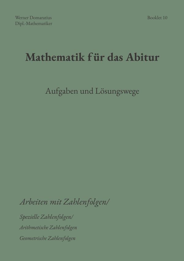 Mathematik für das Abitur - Werner Domaratius (Buch)