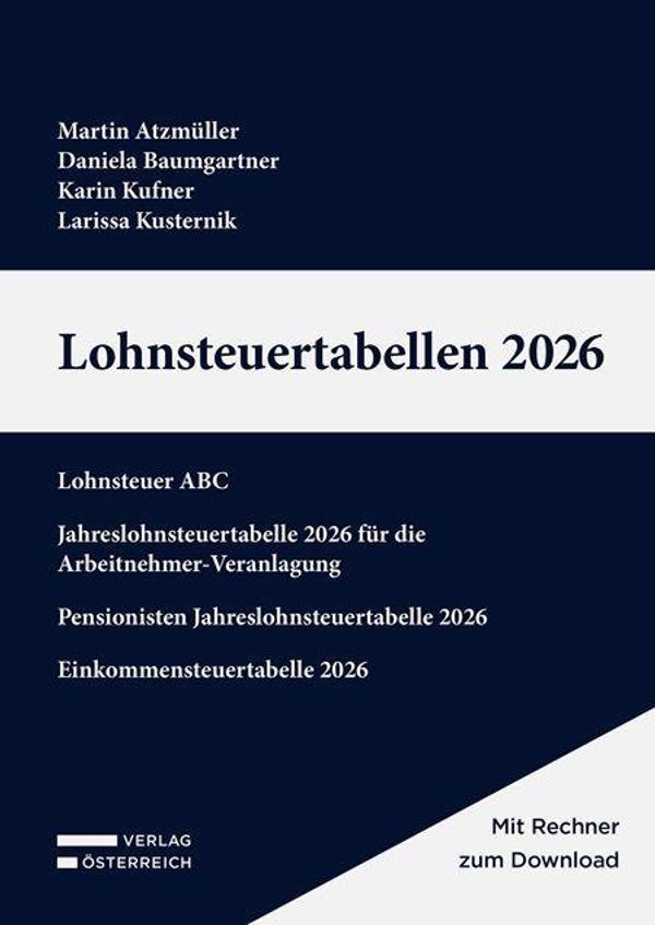 Lohnsteuertabellen 2026 - Martin Atzmüller (Buch)