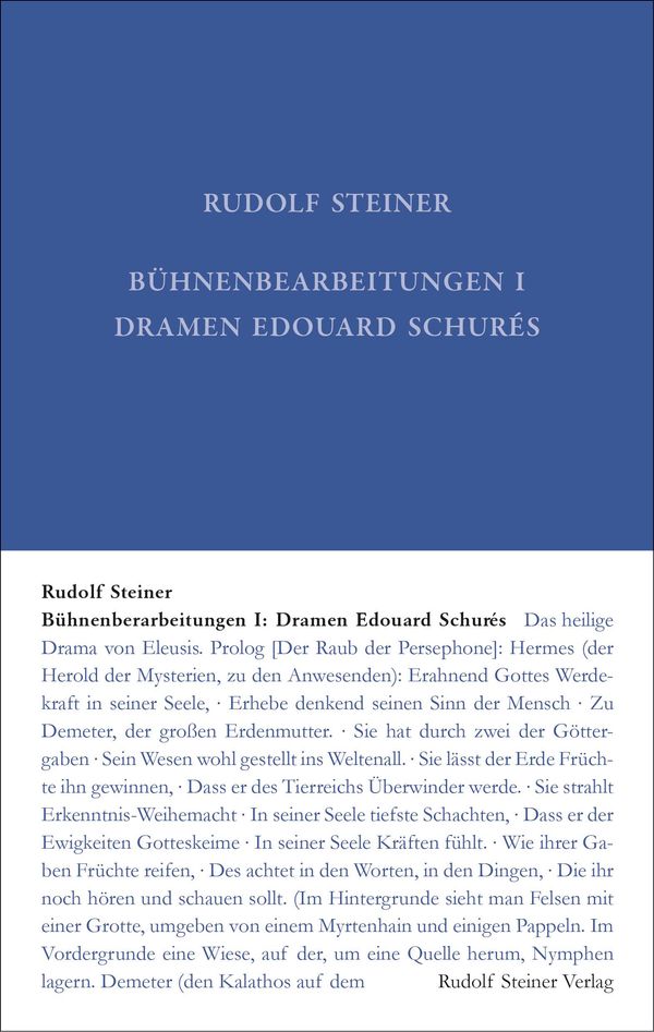 Bühnenbearbeitungen I - Rudolf Steiner (Buch)