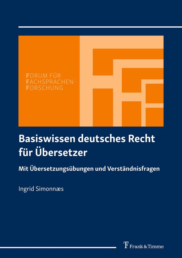 Basiswissen deutsches Recht für Übersetzer - Ingrid Simonnæs (Buch)