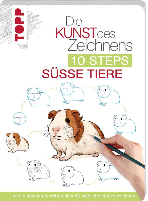 Die Kunst des Zeichnens 10 Steps - Süße Tiere - Justine Lecouffe