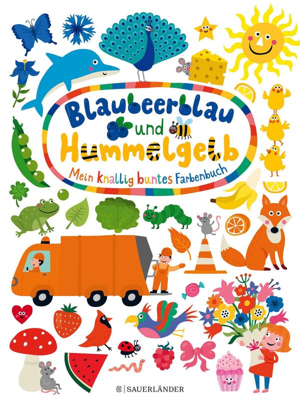 Blaubeerblau und Hummelgelb - Mein knallig buntes Farbenbuch (Buch)