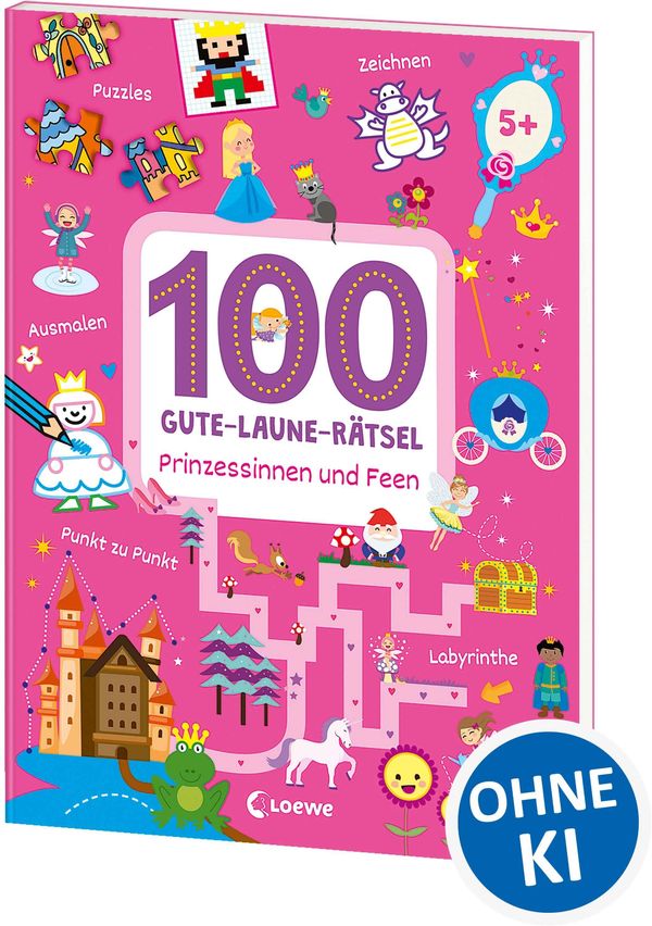 100 Gute-Laune-Rätsel - Prinzessinnen und Feen (Buch)