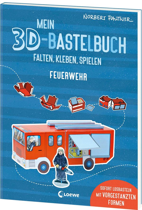 Mein 3D-Bastelbuch - Falten, kleben, spielen - Feuerwehr (Buch)