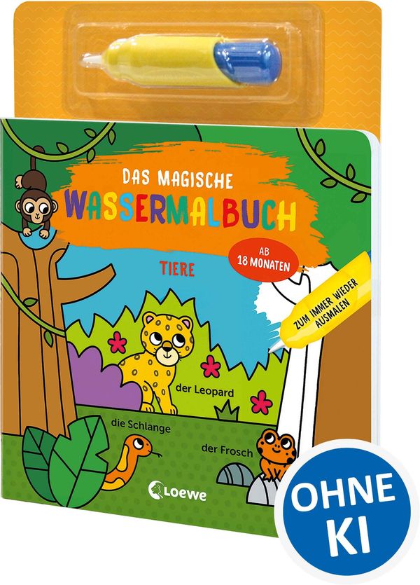 Das magische Wassermalbuch - Tiere (Buch)