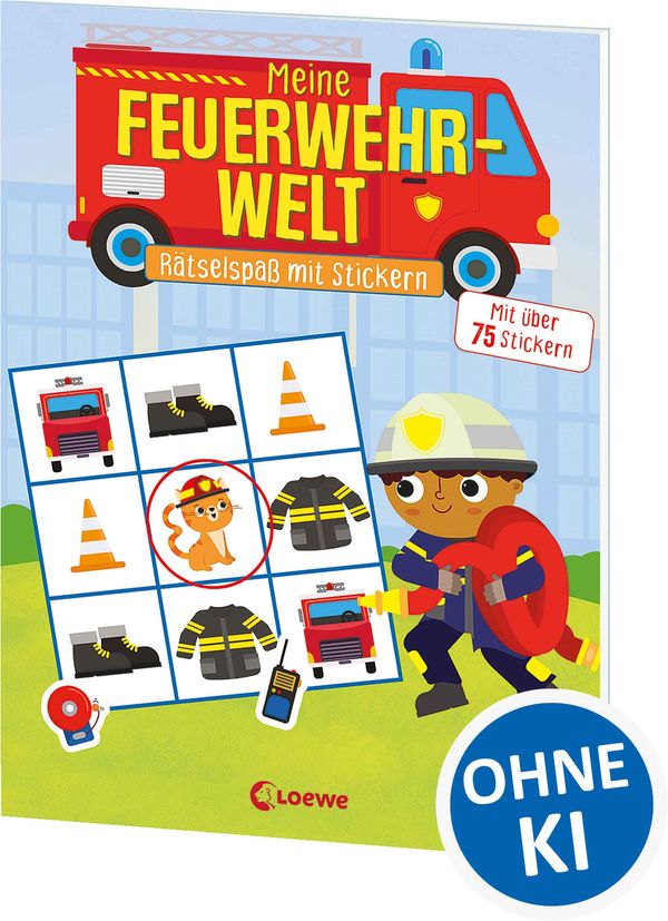 Meine Feuerwehr-Welt - Rätselspaß mit Stickern (Buch)