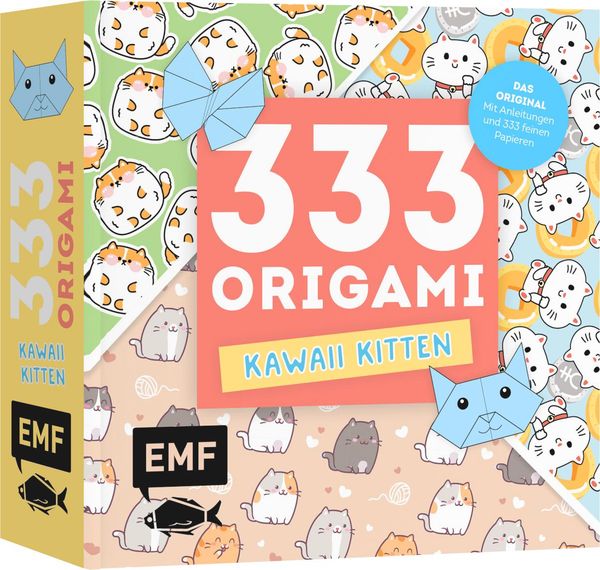 333 Origami - Kawaii Kitten - Niedliche Papiere falten für Katzen-F...