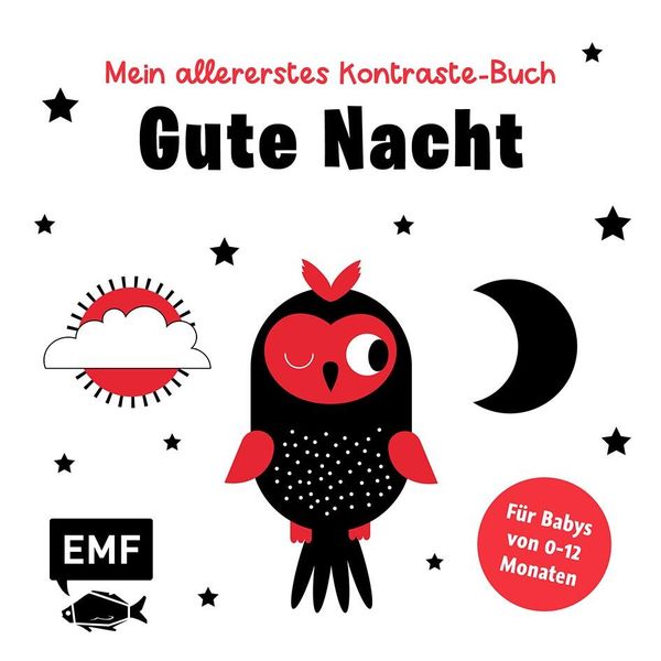 Mein allererstes Kontraste-Buch: Gute Nacht - für Babys von 0-12 Mo...