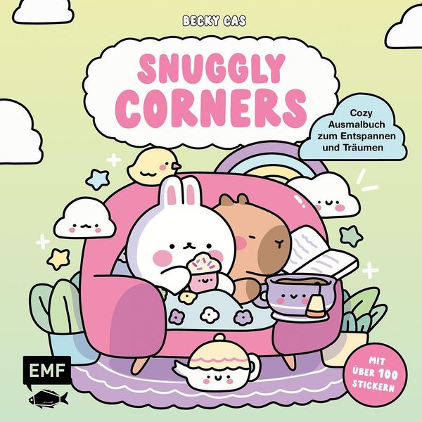Snuggly Corners - Cozy Ausmalbuch zum Entspannen und Träumen (Buch)