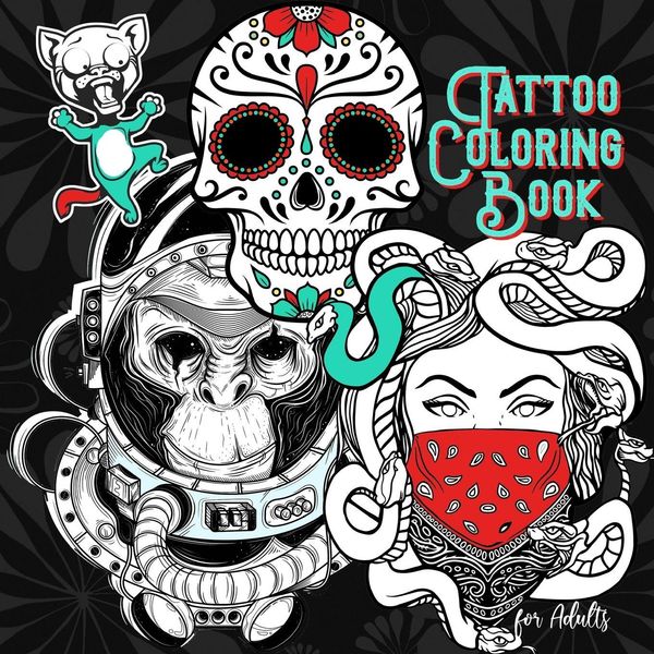 Tattoo Coloring Book for Adults - Monsoon Publishing (Buch)