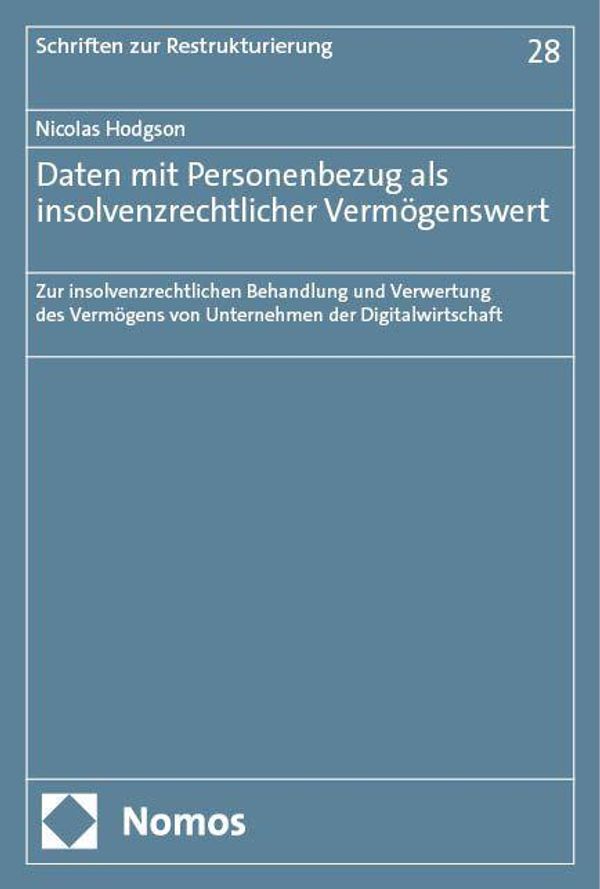Daten mit Personenbezug als insolvenzrechtlicher Vermögenswert (Buch)
