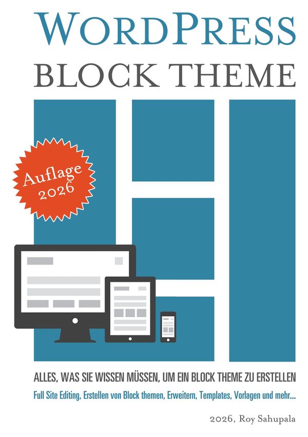 WordPress Block Theme - Roy Sahupala (Buch)