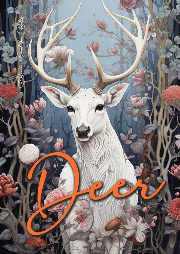 Deer Coloring Book for Adults - Monsoon Publishing (Buch)