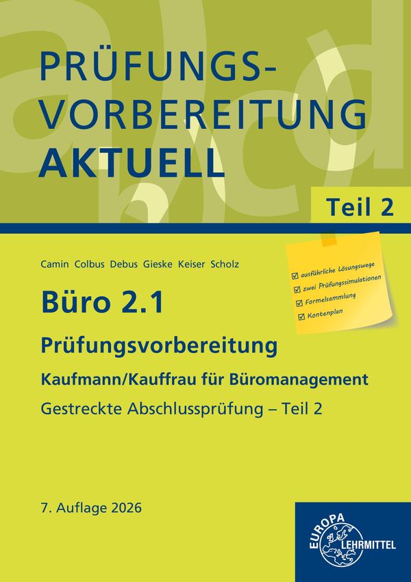 Prüfungsvorbereitung aktuell - Kaufmann/Kauffrau für Büromanagement...