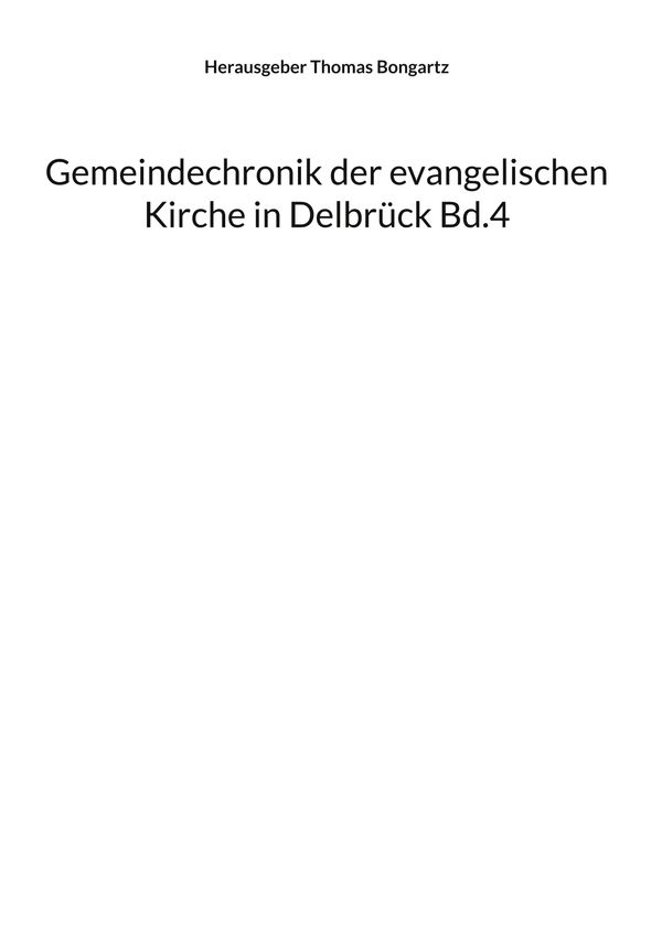 Gemeindechronik der evangelischen Kirche in Delbrück (Buch)