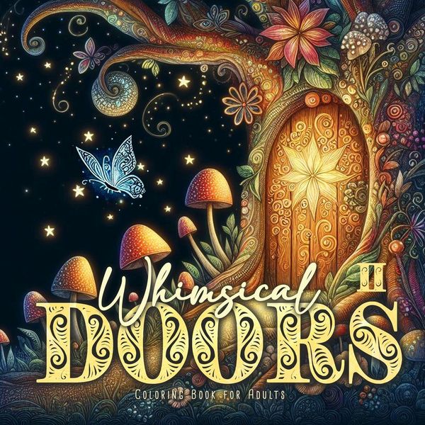 Whimsical Doors Coloring Book for Adults 2 - Monsoon Publishing (Buch)