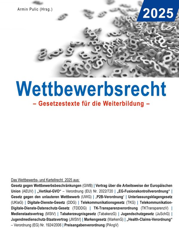 Wettbewerbsrecht 2025 (Buch)