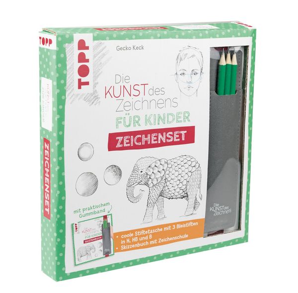 Die Kunst des Zeichnens für Kinder Zeichenset - Gecko Keck (Buch)